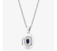 Clogau Princess Diana Sapphire Locket Necklace 3SLDD0072