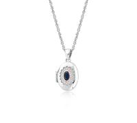 Clogau Princess Diana Sterling Silver Sapphire Locket - Sterling Silver