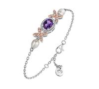 Clogau Queens Jubilee Superbloom Amethyst Bracelet D - Sterling Silver