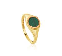 Clogau Reflections Of Padarn 9ct Gold Malachite Ring - R CLG-1970/R