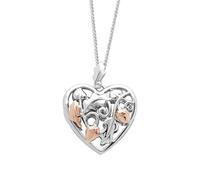 Clogau Royal Oak Sterling Silver Heart Locket - Silver CLG-606