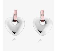 Clogau Silver 9ct Rose Gold Cariad Diamond Earrings 3SCE010