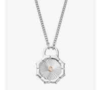 Clogau Silver & 9ct Rose Gold Nos Da Coin Necklace 3SNDA0718