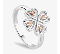 Clogau Silver & 9ct Rose Gold Tree Of Life Heart Ring 3STOL0738-P