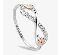 Clogau Silver & 9ct Rose Gold Tree Of Life Infinity Ring 3STOL0736-M