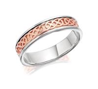 Clogau Silver And 9ct Rose Gold Annwyl Ring - R4828