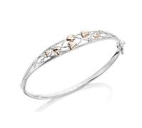 Clogau Silver And 9ct Rose Gold Tree Of Life Bangle - G4481