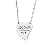 Clogau Silver And 9ct Rose Gold Tree of Life Insignia Heart Necklace - R48202