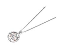 Clogau Silver And 9ct Rose Gold Tree Of Life Necklace - R48123