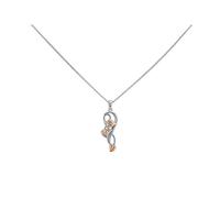 Clogau Silver And 9ct Rose Gold Tree Of Life Necklace - R48158
