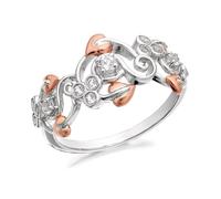 Clogau Silver And 9ct Rose Gold Tree Of Life Origin Ring - R4802