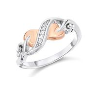 Clogau Silver And 9ct Rose Gold Tree Of Life Ring - R48159-L