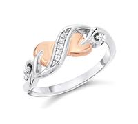 Clogau Silver And 9ct Rose Gold Tree Of Life Ring - R48159-P