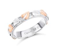 Clogau Silver And 9ct Rose Gold Tree Of Life Ring - R4821