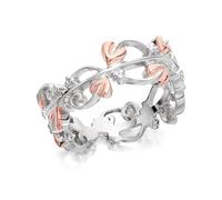 Clogau Silver And 9ct Rose Gold Tree Of Life Ring - R4842-S