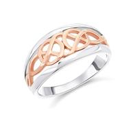 Clogau Silver And 9ct Rose Gold Welsh Royalty Ring - R48157-L