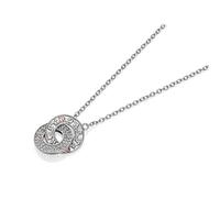 Clogau Silver And 9ct Rose Gold White Topaz Tree Of Life Necklace - R48112