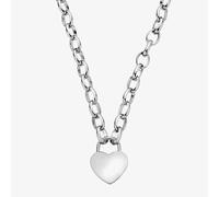 Clogau Sterling Silver & Rose Gold Heart Padlock Necklace 3SCAR951