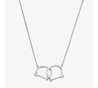 Clogau Sterling Silver & Rose Gold Royal Stirrup Horse Shoe Necklace 3SROY948
