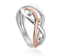 Clogau Swallow Falls Sterling Silver Ring - M CLG-1825/M