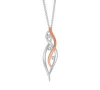 Clogau Swallow Falls Sterling Silver White Topaz Pendant CLG-1375