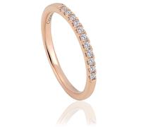 Clogau Timeless 9ct Rose Gold 0.16ct Diamond Wedding Ring - T CLG-1808/T