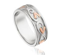 Clogau Tree of Life Sterling Silver Gents Wide Band Ring D - O CLG-1814/O