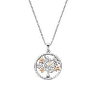 Clogau Tree of Life Sterling Silver Pendant Swarovski Zirconia STERLING SILVER AND 9CT ROSE GOLD