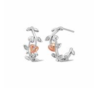 Clogau Vine of Life White Topaz Half Hoop Earrings 3STOL0235