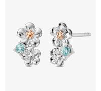 Clogau Two Colour Natures Wonder Forget Me Not Cluster Earrings 3SNWO1009