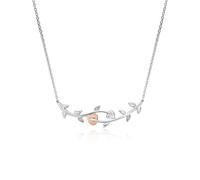 Clogau Vine of Life White Topaz Sterling Silver Necklace - Silver