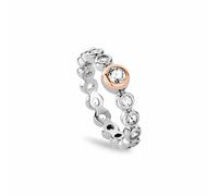 Clogau Women's Celebration Sterling Silver Tennis Ring with Topaz in Metallics | Size: K Clogau Metallics K