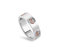 Clogau Women's Insignia Sterling Silver Ring in Metallics | Size: Large Clogau Metallics L