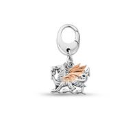 Clogau Women's Insignia Sterling Silver Welsh Dragon Charm in Metallics Clogau Metallics One Size