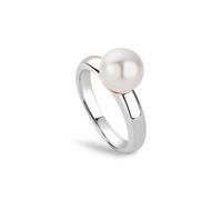 Clogau Women's Nature's Wonder Sterling Silver Beachcomber Ring with Pearl in Metallics | Size: R Clogau Metallics R