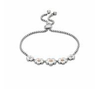 Clogau Women's Nature's Wonder Sterling Silver Forget-Me-Not Adjustable Bracelet in Metallics Clogau Metallics One Size
