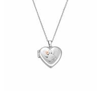 Clogau Women's Paw Prints Sterling Silver Locket with Topaz in Metallics Clogau Metallics One Size