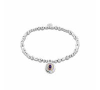 Clogau Women's Royal Sterling Silver Diana Affinity Bracelet with Sapphire & Topaz in Metallics Clogau Metallics One Size