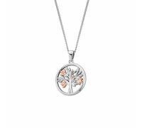 Clogau Sterling Silver and Rose Gold Tree Of Life Pendant Necklace 3SNTLCP
