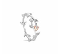 Clogau Women's Tree of Life Sterling Silver Vine Ring with Topaz in Metallics | Size: O Clogau Metallics O