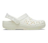 Crocs Classic Floral Cut-Out Clog Chalk Size 7 UK Men/ 8 UK Women