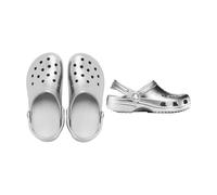 Crocs Clogs (Shoes) Classic Tinted Metallic Clog in Silver 8