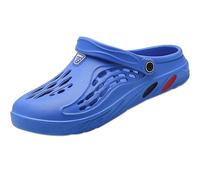 Clogs Shoes Men Women Summer Beach Sandals Slippers Garden Yard Mules Lightweight Breathable(Blue,9 UK)