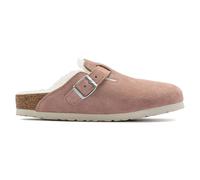 Clogs with lamb fur leather suède woman Birkenstock Boston Rose 38