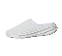 Clogs Women's Flat Half Slippers Breathable Mesh Slip-On Shoes Women's Garden Slippers Non-Slip Fashionable Slippers Soft Sole Women's Shoes Comfortable Orthopaedic Shoes House Leisure Shoes, White, 7