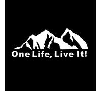 CLOIE Car Stickers Art Creativity One Life, Live It Car Sticker PVC Bumper Windshield Auto Decal Laptop Decoration Waterproof
