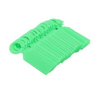 Cloimei 100 PCS Plastic Plant Labels Reusable Hanging Tags for Seedlings Nursery Garden Markers with Multi Color Options for Easy Plant Identification 11x2.4cm (Green)