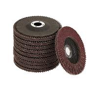 Cloimei 10Pcs 100x6x16mm Grit 60 Aluminum Oxide Grinding Sanding Disc Flap Wheel for Angle Grinder High Efficiency Heat Dissipation Low Noise for Metal Wood DIY Workshop Constructi