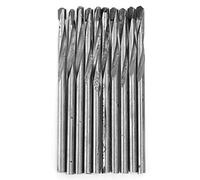 Cloimei 10pcs Carbide Straight Shank Twist Drill Bit Set High Hardness Low Abrasion Sharp Twisted Flutes for Wood Plastic Metal Drilling 3mm 4mm 6.8mm 7.0mm Size for Home Workshop (#611)