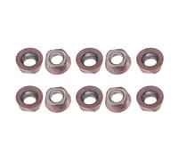 Cloimei 10Pcs Premium Round Carbide Inserts Cutters High Performance Carbide Coated Blades for Woodturning CNC Lathe Tools Durable Milling Machine Accessories Woodworking Tools (RPMT1204MOE-TT)